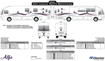 Alfa Leisure - Seeya Motorhome - 2001 Seeya  MH-Motorhome Hi Metallic Colors Premium Version