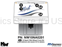 5 Piece 2010 Nash Fifth Wheel (FW) Front Graphics Kit