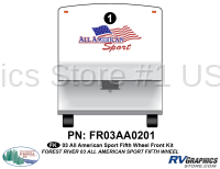 All American Sport - 2003 All American Sport FW-Fifth Wheel - 1 Piece 2003-2005 All American Sport FW Front Graphics Kit