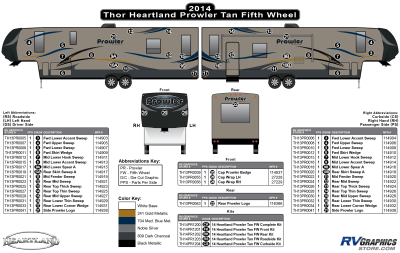 Heartland - Prowler - 2014 Prowler FW-Fifth Wheel Tan Glass