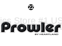 Prowler - 2014 Prowler FW-Fifth Wheel Tan Glass - Rear Prowler Logo