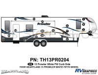 Prowler - 2013 Prowler FW-Fifth Wheel - 19 Piece 2013 Prowler FW Curbside Graphics Kit