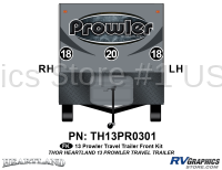 3 Piece 2013 Prowler TT Front Graphics Kit