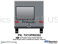 1 Piece 2013 Prowler TT Rear Graphics Kit