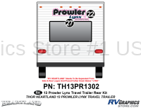 Prowler - 2013 Prowler Lynx TT-Travel Trailer - 2 Piece 2013 Prowler Lynx Metal TT Rear Graphics Kit