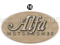 Seeya Motorhome - 2007 Seeya MH-Motorhome So Long - Alfa Oval Decal
