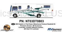 9 Piece 2003 Dolphin LX Teal Roadside Premium Graphics Kit