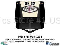 Vibe - 2015 Vibe Extreme Lite Molded Cap TT - 2 Piece 2015 Vibe Extreme Lite Molded Cap TT Front Graphics Kit
