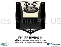 2 Piece 2015 Vibe TT Front Graphics Kit