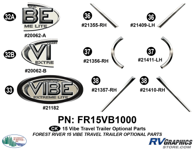 Forest River - Vibe - 2015 Vibe Miscellaneous Small Cap TT Parts