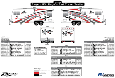 Ragen RV - Ragen - 2005 Ragen TT-Travel Trailer Wheel Red Version