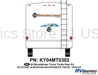 Mountaineer - 2004 Mountaineer TT-Travel Trailer - 2 Piece 2004 Mountaineer TT Rear Graphics Kit