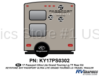 Passport - 2017 Passport Lg TT Grand Touring UltraLite - 3 Piece 2017 Passport Grand Touring Lg TT Rear Graphics Kit