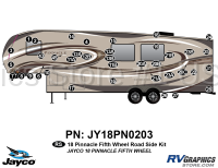 Pinnacle - 2018 Pinnacle FW-Fifth Wheel - 38 Piece 2018 Pinnacle Fifth Wheel Roadside RV Graphics Kit