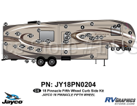 38 Piece 2018 Pinnacle Fifth Wheel Curbside RV Graphics Kit