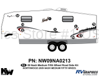9 Piece 2009 Nash Medium FW Roadside Graphics Kit
