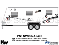 9 Piece 2009 Nash Medium Travel Trailer Roadside Graphics Kit