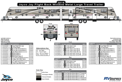 Jayco - Jay Flight - 2016 Jay Flight LgTT-Large Travel Trailer Metal Backwindow