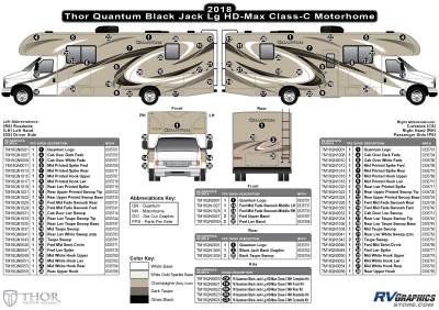 Thor Motorcoach - Quantum - 2018 Quantum MH-Motorhome Lg Black Jack HD-Max