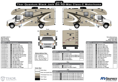 Thor Motorcoach - Quantum - 2018 Quantum MH-Motorhome Small Black Jack HD-Max