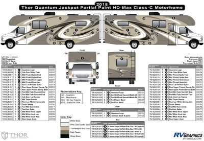 Thor Motorcoach - Quantum - 2018 Quantum MH-Motorhome Partial Paint Jackpot