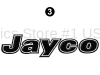 Jay Flight - 2016 Jay Flight LgTT-Large Travel Trailer Metal Backwindow - Small Jayco Logo