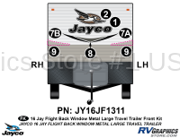 7 Piece 2016 Jayflight Metal Backwindow Lg TT Front Graphics Kit