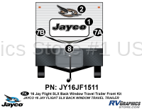 5 Piece 2016 Jayflight SLX Metal Backwindow TT Front Graphics Kit