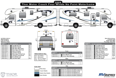 Thor Motorcoach - Four Winds - 2009-2010 Four Winds Class C Lg Motorhome No Paint