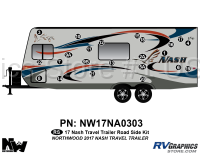 23 Piece 2017 Nash Travel Trailer Roadside Graphics Kit