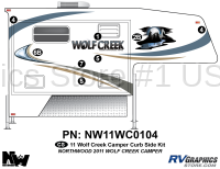 8 Piece 2011 Wolf Creek Camper Curbside Graphics Kit