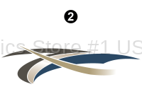 Windsport - 2015 Windsport MH-Motorhome Lakeshore Color Version - Front / Rear Blue Graphic