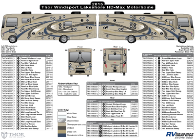Thor Motorcoach - Windsport - 2015 Windsport MH-Motorhome Lakeshore Color Version