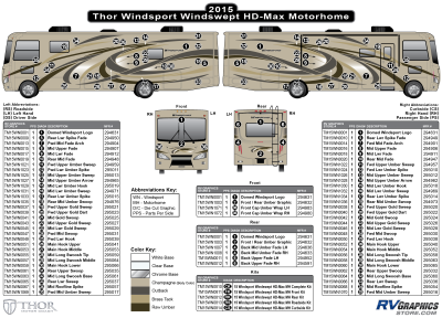 Thor Motorcoach - Windsport - 2015 Windsport MH-Motorhome Windswept Color Version