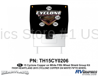 4 Piece 2014 Cyclone Shield Kit Copper White Version