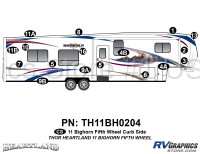 16 Piece 2011 Bighorn Fifth Wheel Curbside Graphics Kit