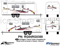 14 Piece 2004 Ragen RV Complete Graphics Kit