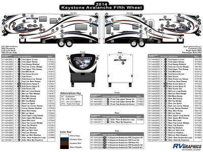 Keystone RV - Avalanche - 2013-2014 Avalanche FW-Fifth Wheel