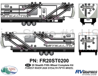 Stealth - 2020 Stealth Fifth Wheel - 93 Piece 2020 Stealth Fifth Wheel Complete Graphics Kit