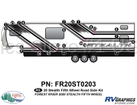 Stealth - 2020 Stealth Fifth Wheel - 40 Piece 2020 Stealth Fifth Wheel Roadside Graphics Kit