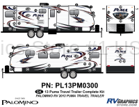 Puma - 2013 Puma Lg TT-Large Travel Trailer - 62 Piece 2013 Puma Lg Travel Trailer Complete Graphics Kit