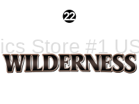 Wilderness - 2015 Wilderness TT-Travel Trailer - Side / Rear Wilderness Logo