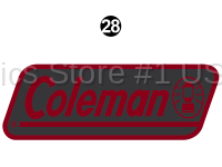 Coleman - 2013-2014 Coleman Explorer Large Travel Trailer - Gray Side Coleman Logo