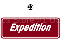 Coleman - 2013-2014 Coleman Expedition Large Travel Trailer - Coleman Expedition Decal