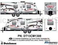 Coleman - 2013-2014 Coleman Expedition Large Travel Trailer - 56 Piece 2013 Coleman Expedition Large Travel Trailer Complete Graphics Kit