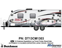 Coleman - 2013-2014 Coleman Expedition Large Travel Trailer - 25 Piece 2013 Coleman Expedition Large Travel Trailer Roadside Graphics Kit