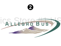 Allegro Bus - 2000 Allegro Bus MH-Motorhome - Rear Allegro Bus Logo