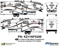 Inferno - 2011-2012 Inferno FW-Fifth Wheel - 62 Piece 2011 Inferno Fifth Wheel Complete Graphics Kit
