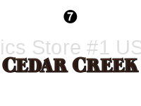 Cedar Creek - 2009-2012 Cedar Creek FW-Fifth Wheel - 54" Cedar Creek logo