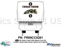 Cedar Creek - 2009-2012 Cedar Creek FW-Fifth Wheel - 2 Piece 2009 Cedar Creek Fifth Wheel Front Graphics Kit
